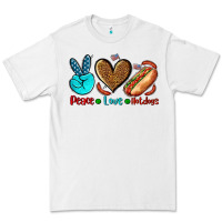 White peace love hotdogs Premium Tee - AdoDesignShop