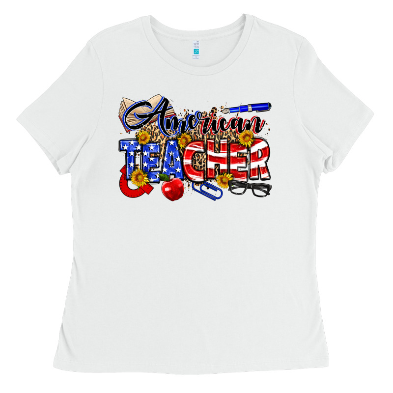 American Teacher Ladies Tee by Neo Western | Teevron