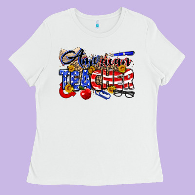 American Teacher Ladies Tee Designed By Neo Western
