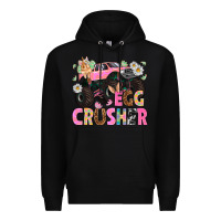Black Egg crusher Easter Day Premium Hoodie - HowdyJamesFarm