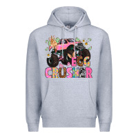 Heather Grey Egg crusher Easter Day Premium Hoodie - HowdyJamesFarm