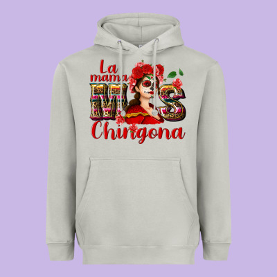 La Mama Mos Chingona Heavyweight Hoodie Designed By Nancycooperartshop