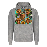 Cloud Rock long haired shaggy cow western Vintage Hoodie - Jasminsmagicworld