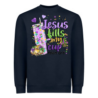 Navy mardi gras jesus fills my cup Heavyweight Sweatshirt - MaliasSmallBusiness
