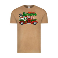 Vintage Camel merry christmas snowman and farm animals truck Vintage Tee - Jasminsmagicworld