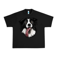 Black Border Collie Urban Heavy Tee - Jasminsmagicworld
