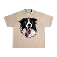 French Oak Border Collie Urban Heavy Tee - Jasminsmagicworld