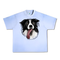 Grape Ice Border Collie Urban Heavy Tee - Jasminsmagicworld