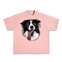 Salmon Border Collie Urban Heavy Tee - Jasminsmagicworld