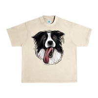 Sandshell Border Collie Urban Heavy Tee - Jasminsmagicworld