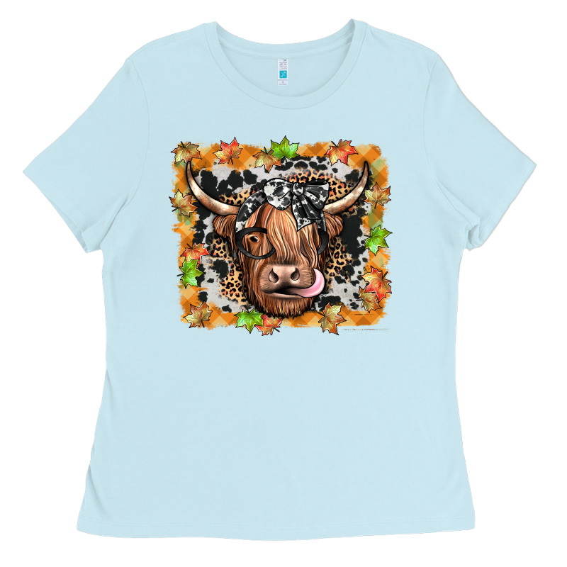 Highland Cow Ladies Tee by JahusDesignShop | Teevron