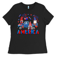 Black American truck gnomes Ladies Tee - Neo Western