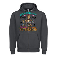 Smoke some days i rock it some days it rocks me either w Zipper Hoodie - Artiststas