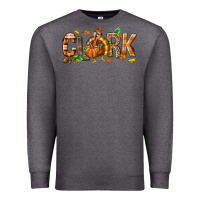 Charcoal Heather Personalized Thanksgiving Premium Sweatshirt - NancyCooperArtShop