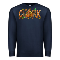 Navy Personalized Thanksgiving Premium Sweatshirt - NancyCooperArtShop