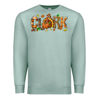 Seafoam Personalized Thanksgiving Premium Sweatshirt - NancyCooperArtShop