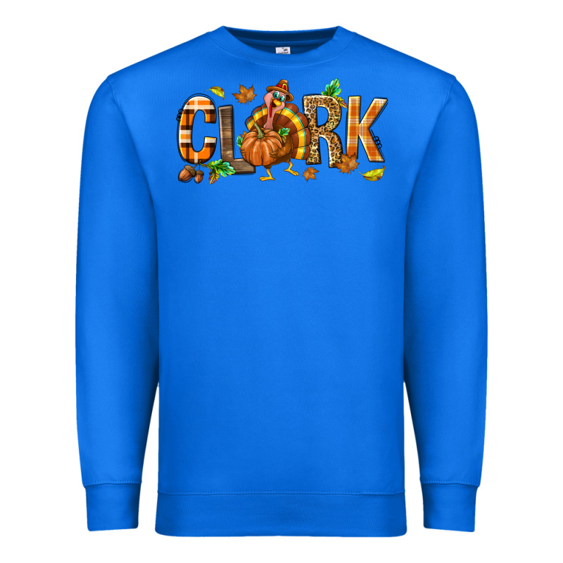 Personalized Thanksgiving Premium Sweatshirt by NancyCooperArtShop | Teevron