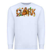 White Personalized Thanksgiving Premium Sweatshirt - NancyCooperArtShop