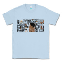Dusty Blue black woman confident Classic Tee - MaliasSmallBusiness