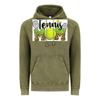 Vintage Olive tennis mom Vintage Hoodie - BarkalooDesign