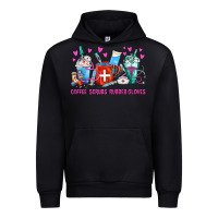 Black Coffee Nurse Repeat Nurse Coffee Cups Urban Hoodie - FaDigitalArtStudio