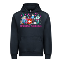 Navy Coffee Nurse Repeat Nurse Coffee Cups Urban Hoodie - FaDigitalArtStudio
