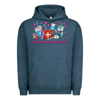 Pigment Midnight Navy Coffee Nurse Repeat Nurse Coffee Cups Urban Hoodie - FaDigitalArtStudio