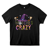 Black Witches Be Crazy Heavy Core Tee - CowhideDigitalArt