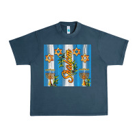 Midnight Navy shalom with star of david Urban Heavy Tee - AdoDesignShop