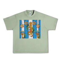 Oil Green shalom with star of david Urban Heavy Tee - AdoDesignShop