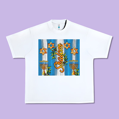 Shalom With Star Of David Urban Heavy Tee Designed By Adodesignshop