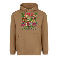 Toasted Coconut Let's Fiesta with gnomes Heavyweight Hoodie - NancyCooperArtShop