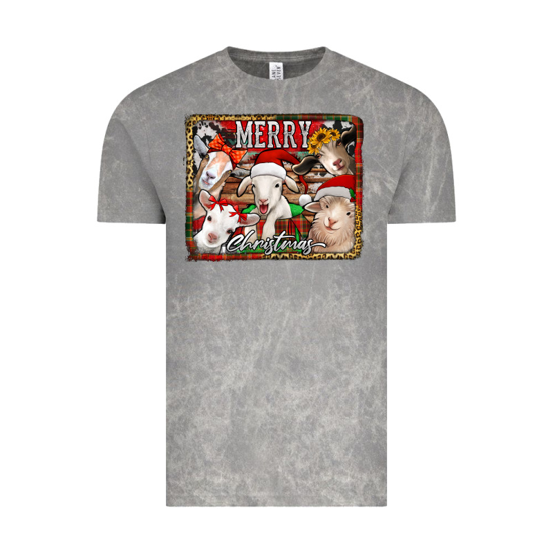 Merry Christmas Goats Vintage Tee by Jasminsmagicworld | Teevron