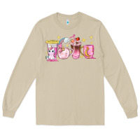 Mushroom unicorn coffee cups Long Sleeve Tee - NancyCooperArtShop