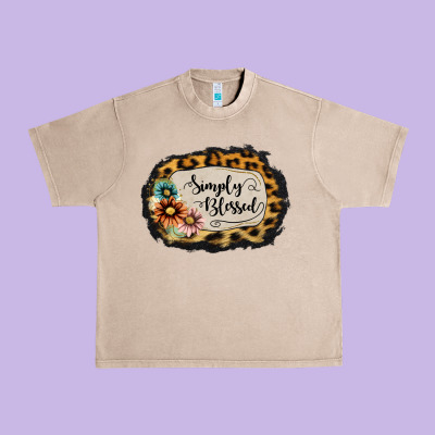 Simply Blessed Urban Heavy Tee Designed By Jasminsmagicworld