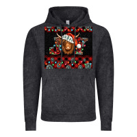 Vintage Black joy shaggy cow christmas Vintage Hoodie - Jasminsmagicworld