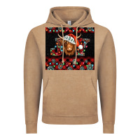 Vintage Coffee joy shaggy cow christmas Vintage Hoodie - Jasminsmagicworld