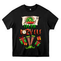 Black im the lazy elf Heavy Core Tee - FaDigitalArtStudio