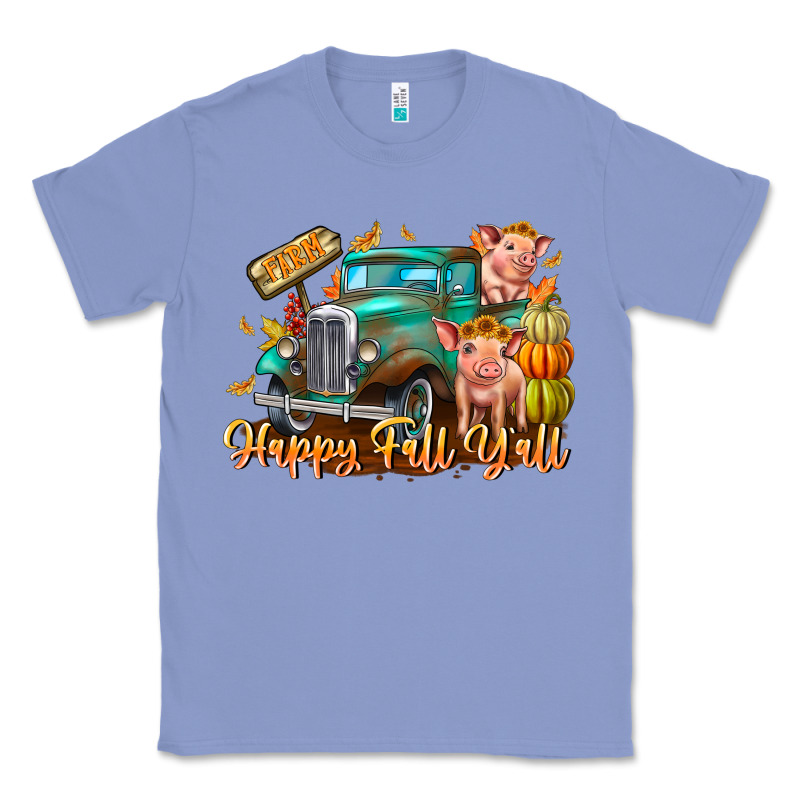 Farm Happy Fall Y'all Classic Tee by CowhideDigitalArt | Teevron