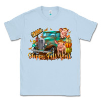 Dusty Blue Farm Happy Fall Y'all Classic Tee - CowhideDigitalArt