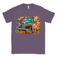 Lavender Farm Happy Fall Y'all Classic Tee - CowhideDigitalArt