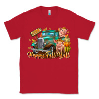 Red Farm Happy Fall Y'all Classic Tee - CowhideDigitalArt