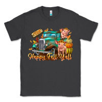 Smoke Farm Happy Fall Y'all Classic Tee - CowhideDigitalArt