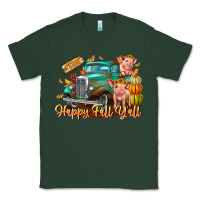 Sports Green Farm Happy Fall Y'all Classic Tee - CowhideDigitalArt