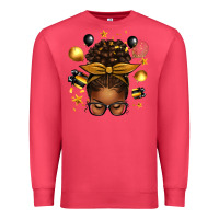 Cardinal new year's eve afro messy bun Premium Sweatshirt - texasbilliewilder