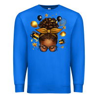 True Royal new year's eve afro messy bun Premium Sweatshirt - texasbilliewilder