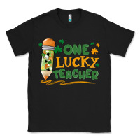 Black one lucky teacher Classic Tee - MaliasSmallBusiness