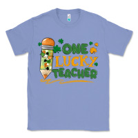 Colony Blue one lucky teacher Classic Tee - MaliasSmallBusiness