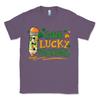 Lavender one lucky teacher Classic Tee - MaliasSmallBusiness
