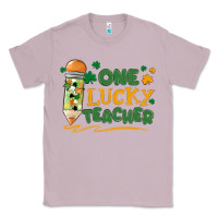 Lilac one lucky teacher Classic Tee - MaliasSmallBusiness